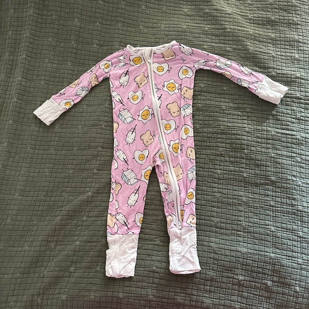 Little Sleepies Pink Animal Print Footie